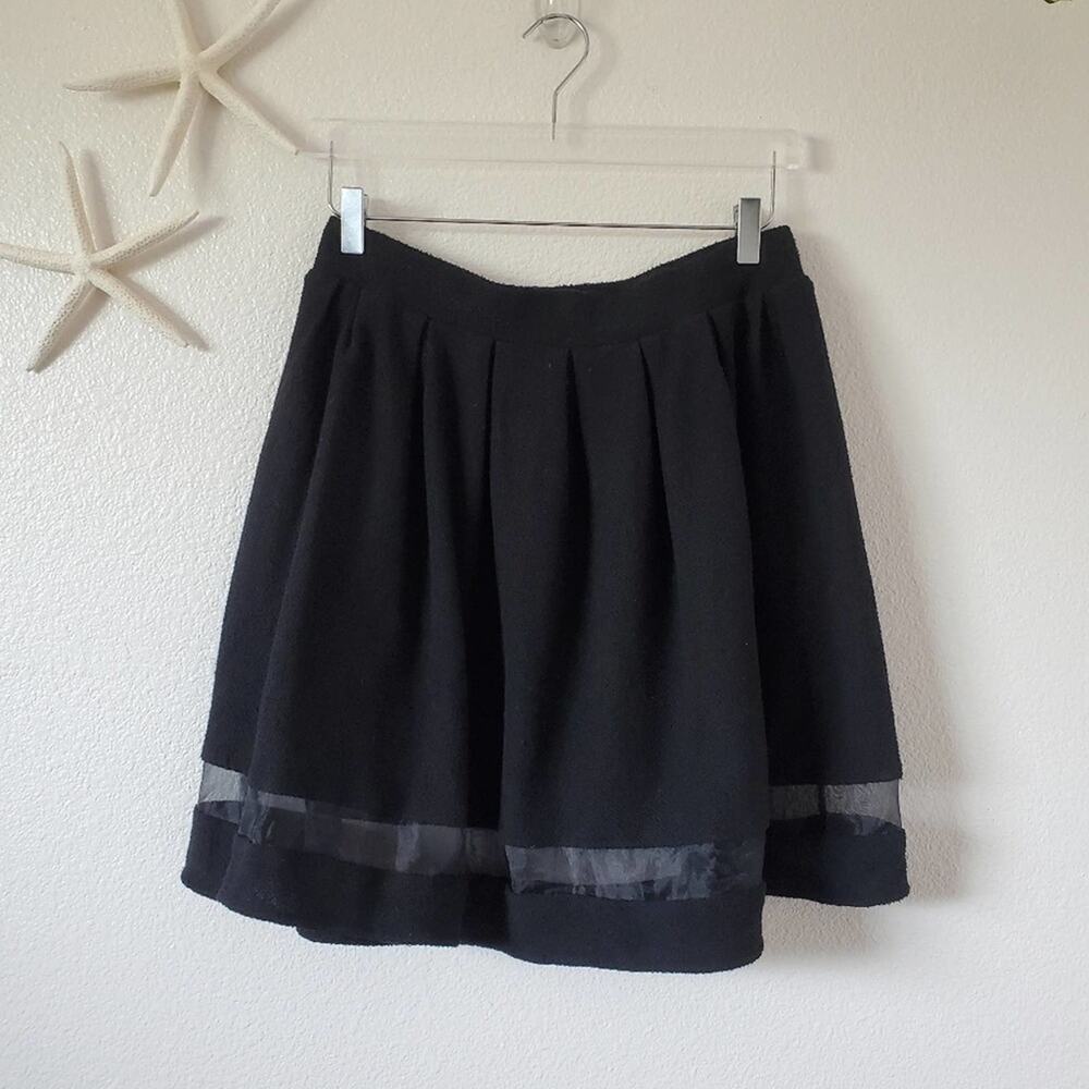 Oliva & Oak Midi Everyday Casual Skirt Size Medium Black